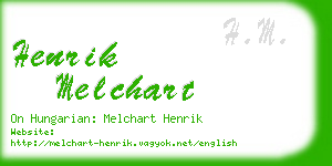 henrik melchart business card